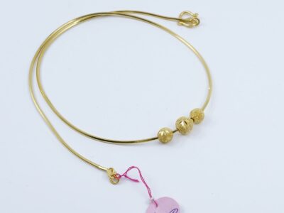 Collier Guld 23K 15,2g Längd 42,5cm Bredd 1,5mm