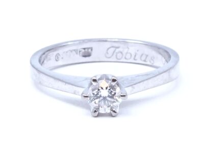 Ring Vitguld 18K
