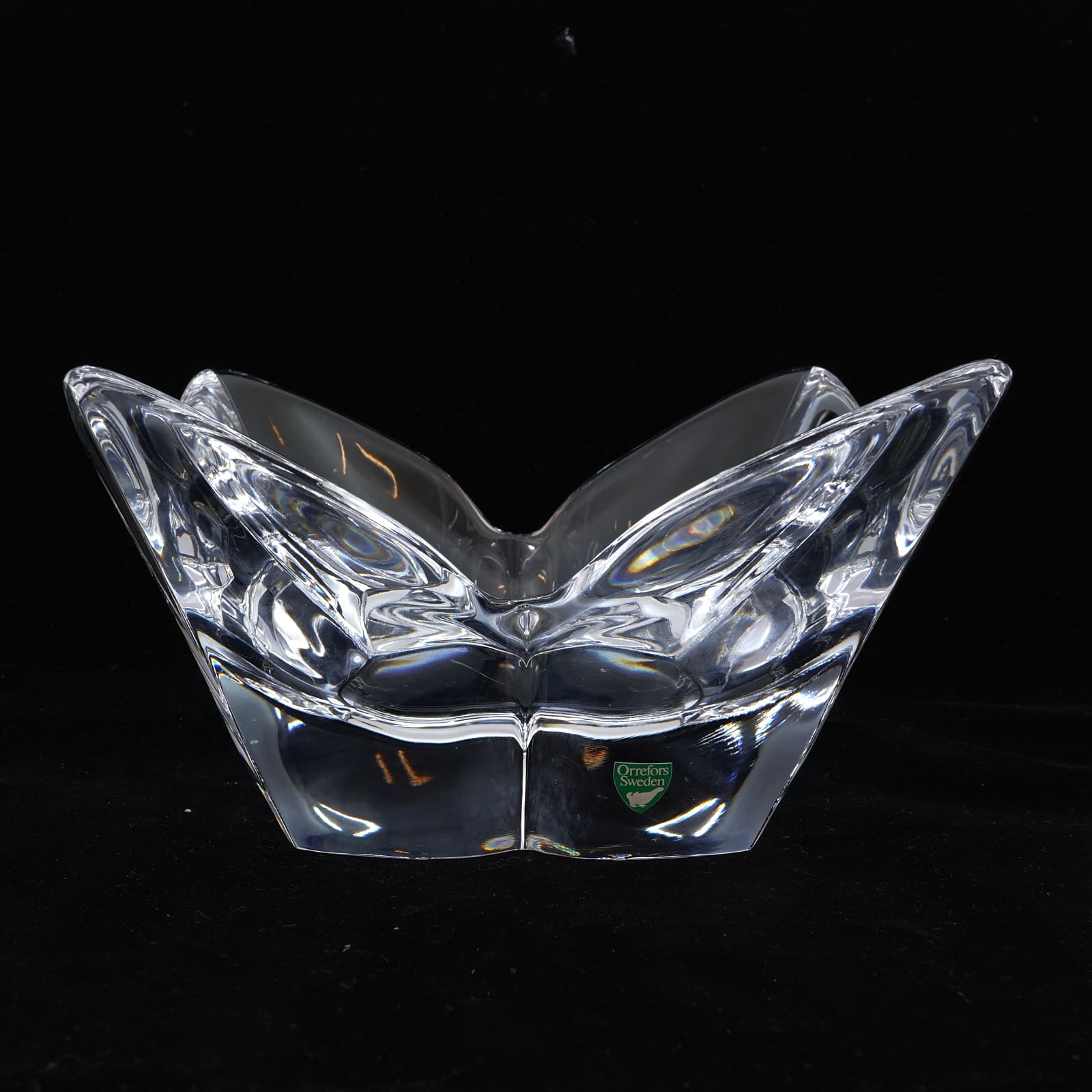 Skål Orrefors Lars Hellsten Lotus glas