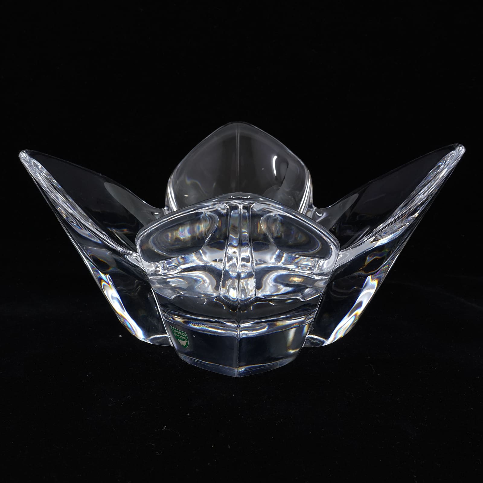 Skål Orrefors Lars Hellsten Lotus glas