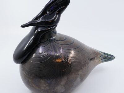 Figurin fågel glas