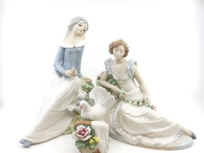 Figuriner 3st porslin Valencia Spanien