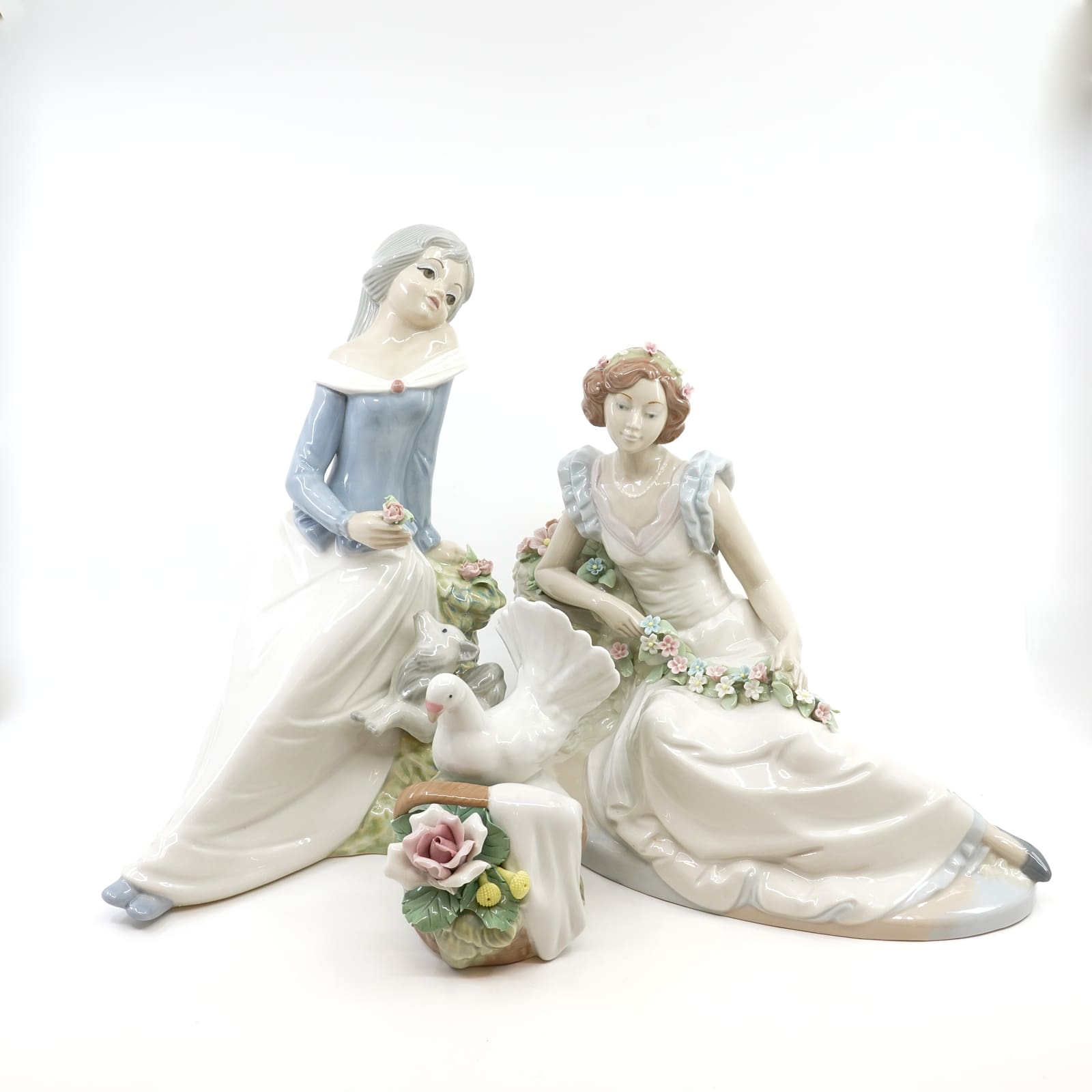 Figuriner 3st porslin Valencia Spanien