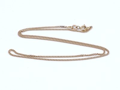 Halskedja Pansar Guld 18K 2,9g Längd 38,5cm Bredd 1mm
