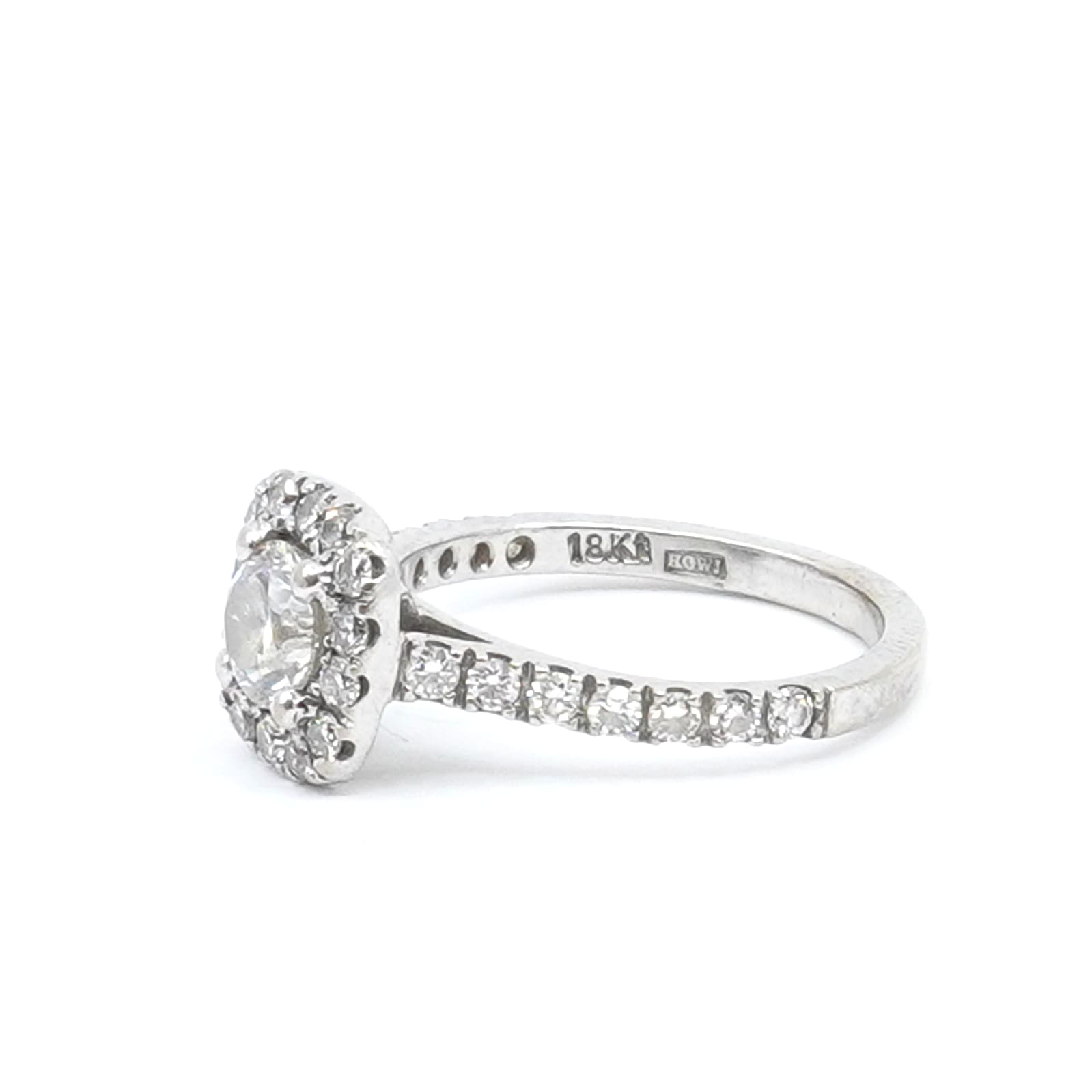 Ring Vitguld 18K dia 1xca0,50ct