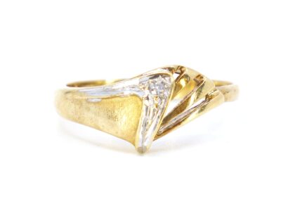 Ring med diamant 1x ca 0,02ct