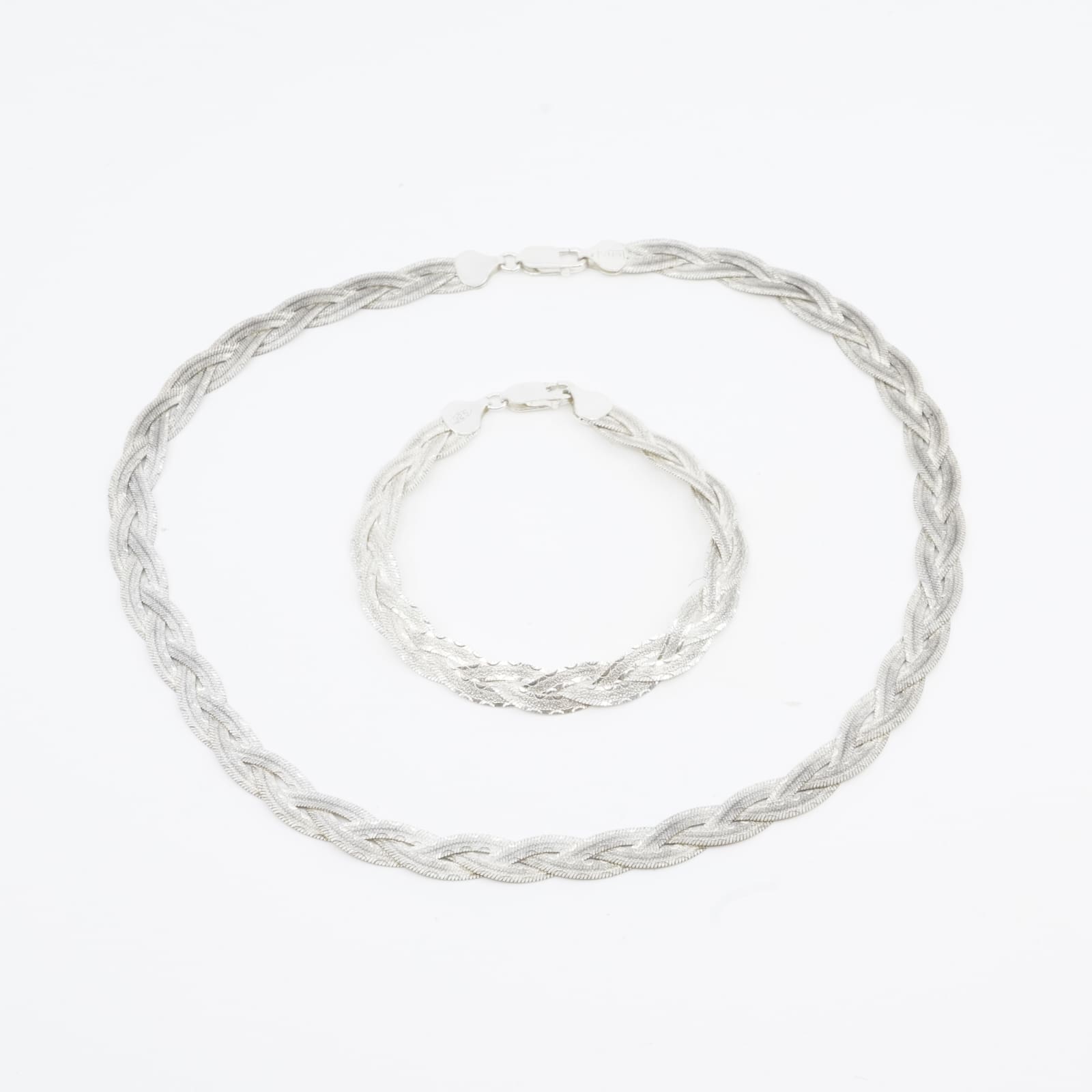 Set Halskedja och Armband Silver S925 26,9g