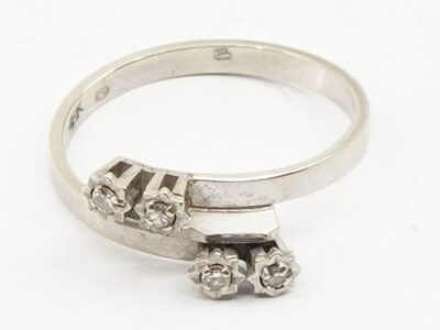 Ring Vitguld 18K