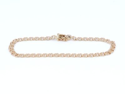Armband Bismarck 18K 6,3g Längd 18cm Bredd 4mm