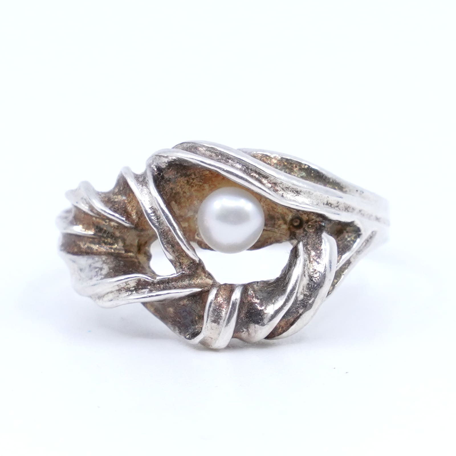 Ring med odlad pärla S925 6,3g Ø18