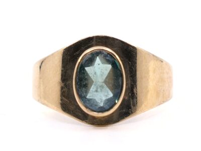 Ring med sten Guld 18K brv 2,4g Ø17