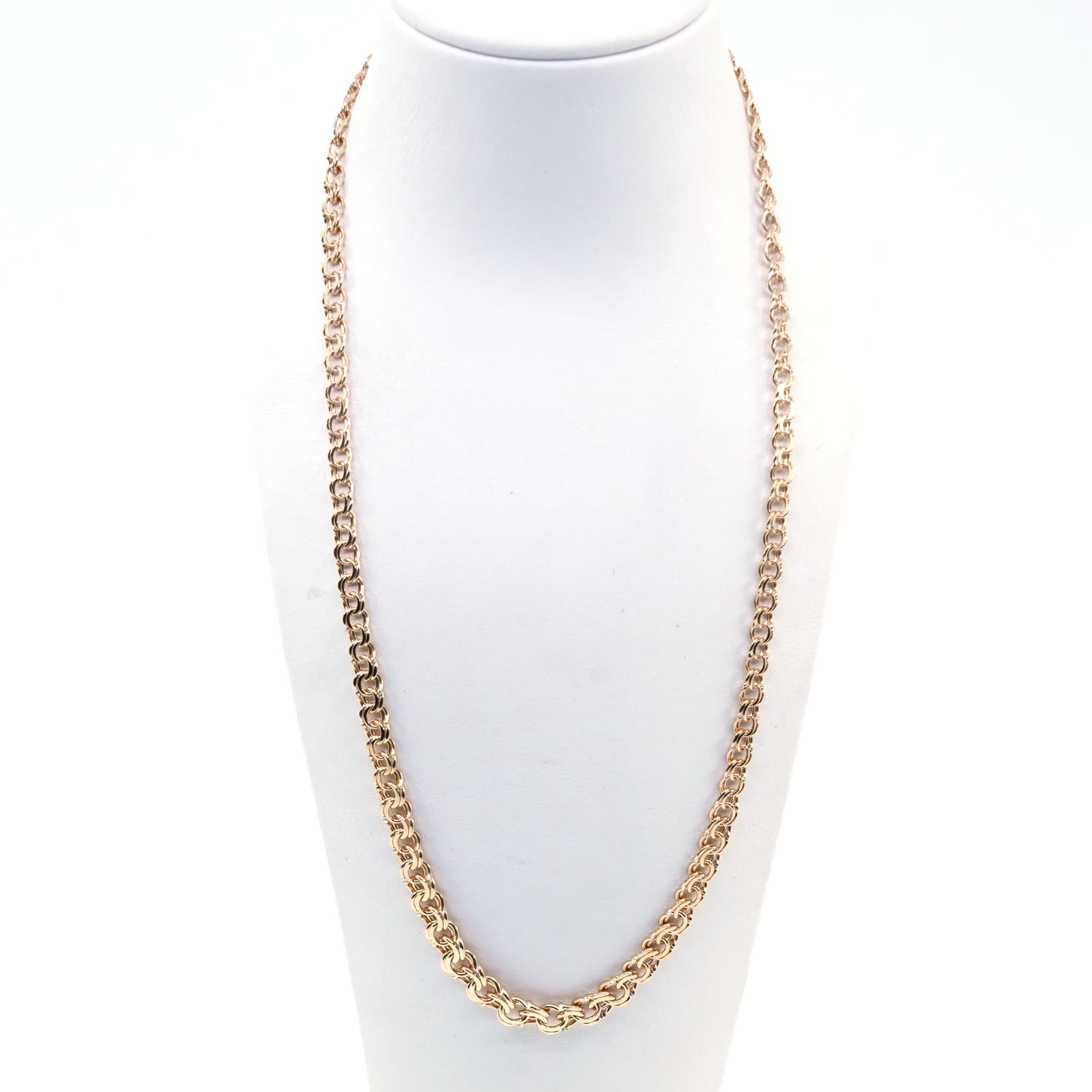 Halskedja doserad Bismarck Guld 18K 15,3g, 42cm, kistlås