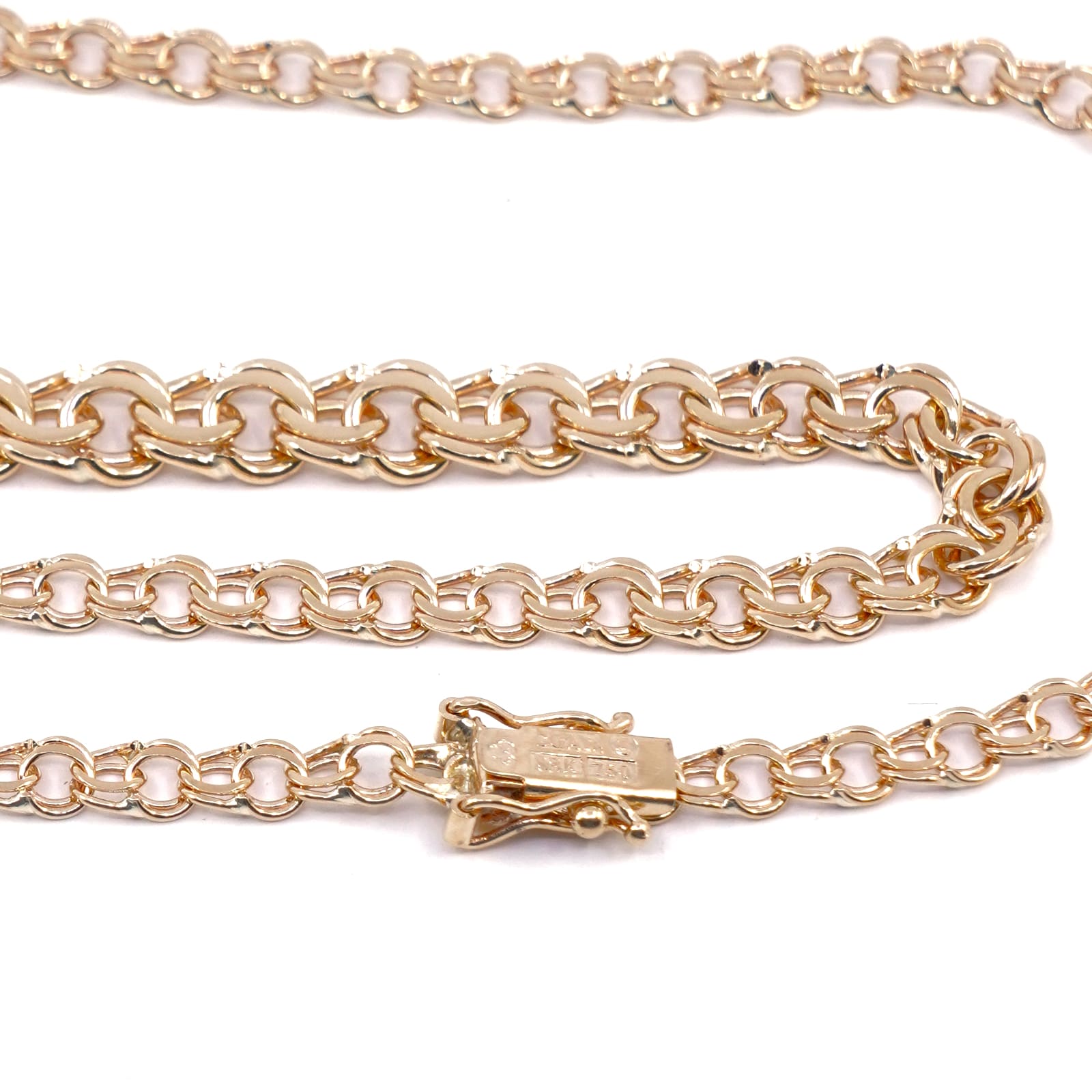 Halskedja doserad Bismarck Guld 18K 15,3g, 42cm, kistlås