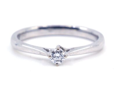 Ring Vitguld med diamant 18K 2,7g, Ø17,25