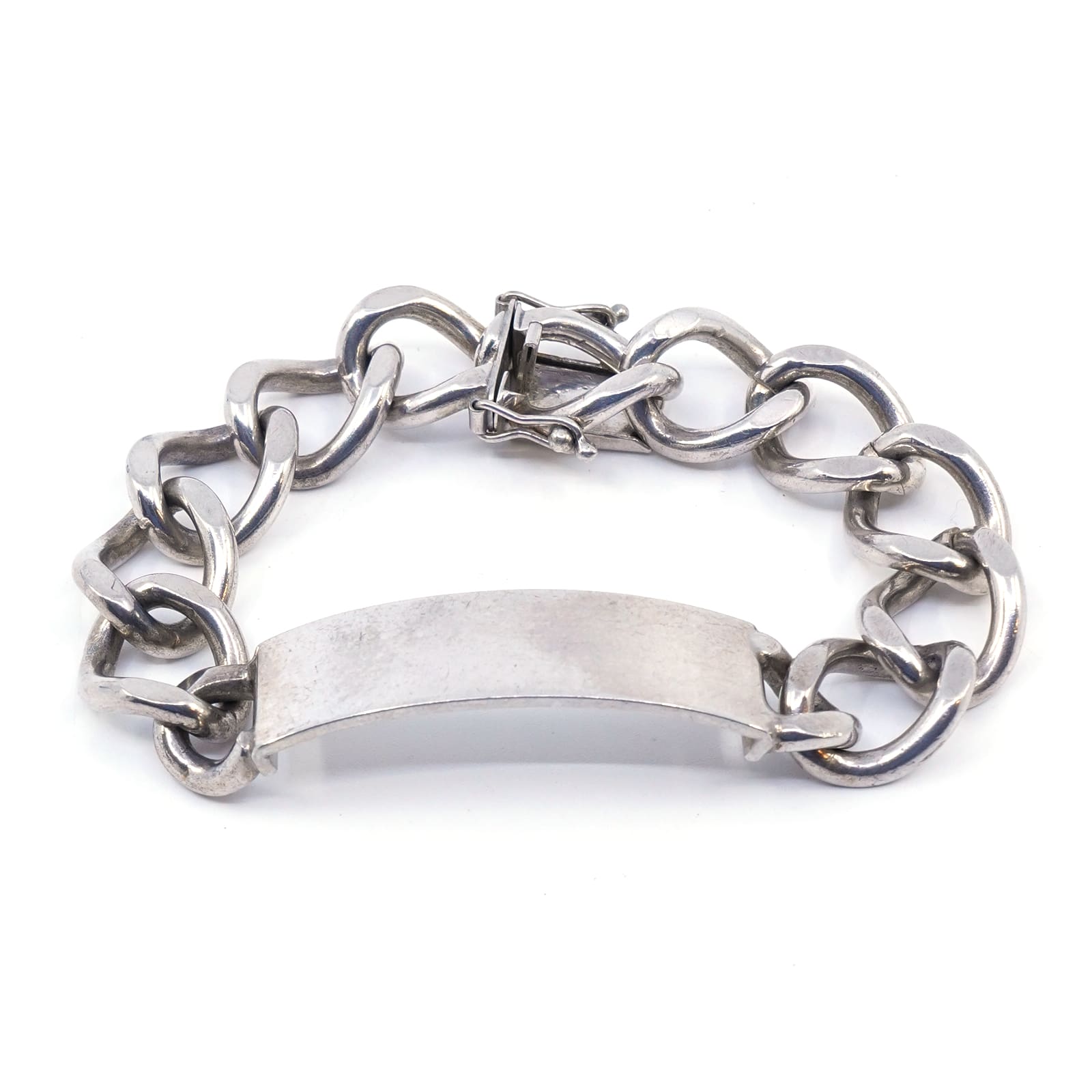 Armband Pansar S925 45,1g 18cm med platta