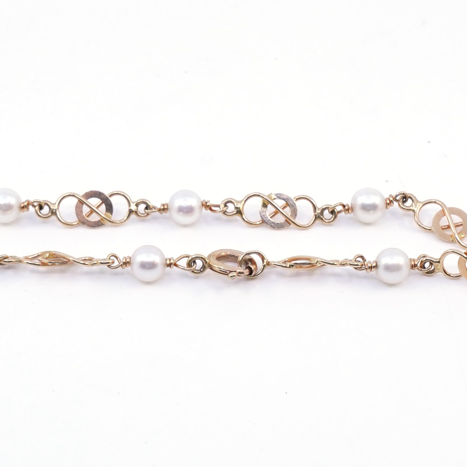 Armband med odlade pärlor Guld 18K 4,6g, 20,5cm