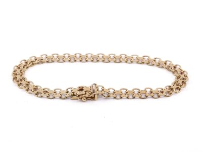 Armband X-länk Guld 18K 10,2g,19cm kistlås