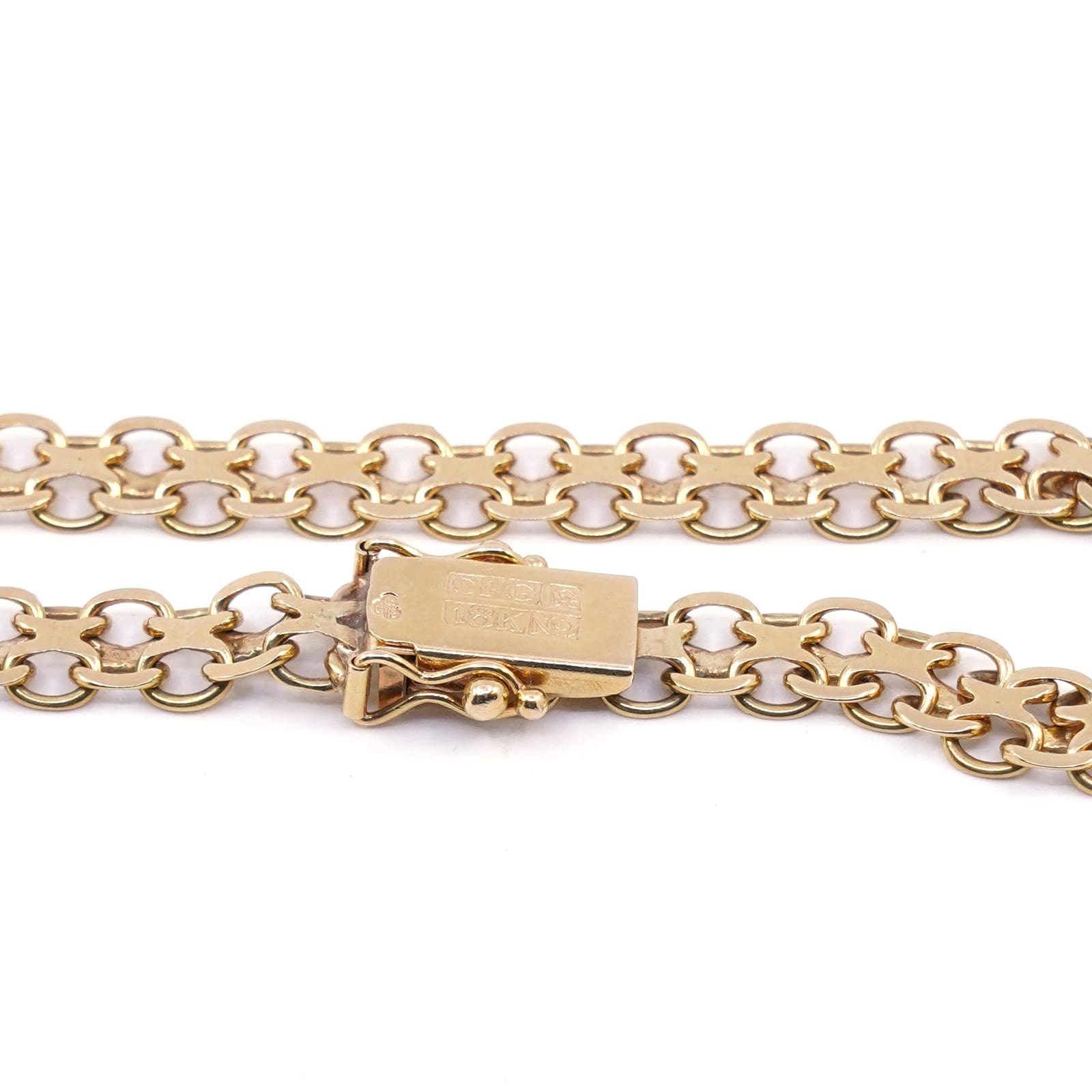 Armband X-länk Guld 18K 10,2g,19cm kistlås