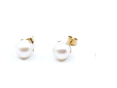 Örhängen Guld 18K 2,2g med pärlor