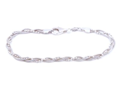 Armband Flätad Silver