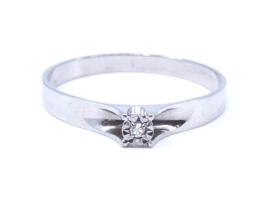 Ring Vitguld 18K