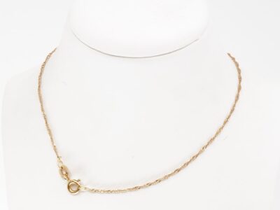 Halskedja Singapore 18K Längd 40,5cm