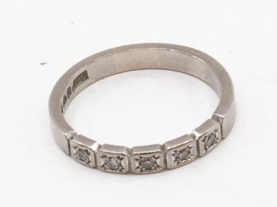Ring vitguld med diamanter Guld 18K 4,6g Ø18½