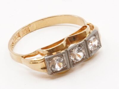 Ring Guld 18K Ø16¼ med stenar