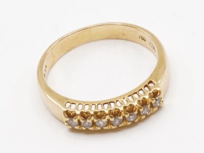 Ring Guld 18K med diamanter Ø15