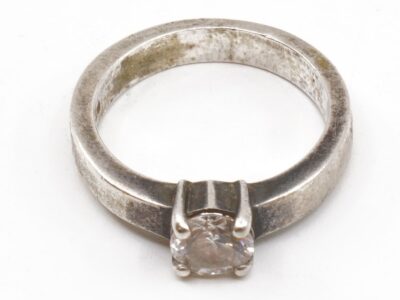 Ring Silver S925 Ø17 med sten