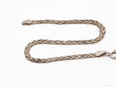 Armband flätat Silver