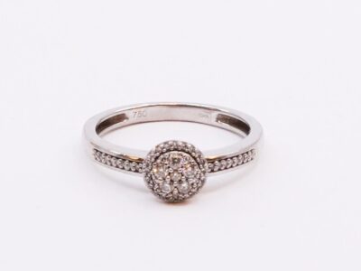 Ring Vitguld 18K