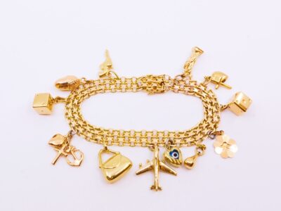 Armband X-länk Guld