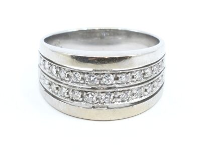 Ring Vitguld 18K med diamanter Ø17,75