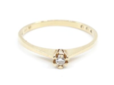 Ring 18K med diamant Ø16,75