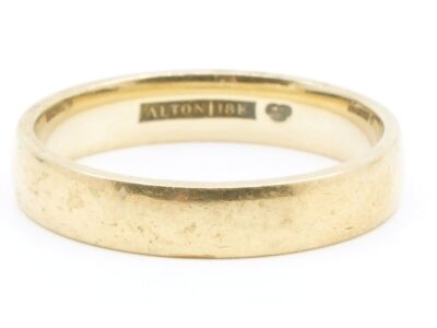 Ring slät Guld 18K