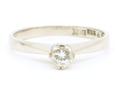 Ring Vitguld 18K