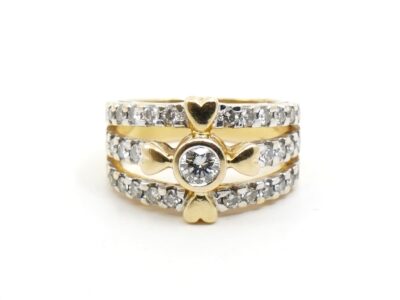 Ring Guld 18K med diamanter