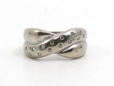 Ring Vitguld 18K med diamanter