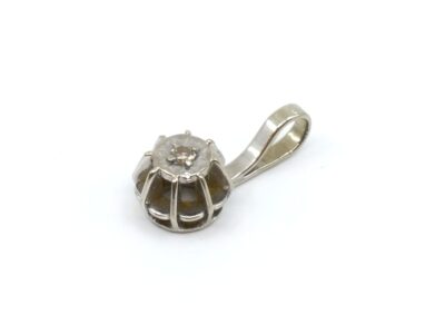 Hänge/berlock Vitguld 18K Med diamant