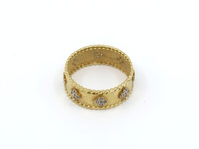 Ring Guld 18K Med stenar