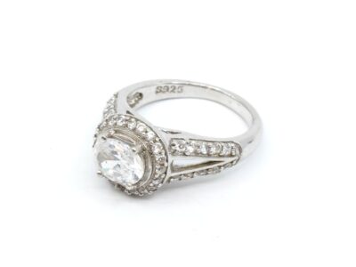 Ring Silver S925 Med vita stenar