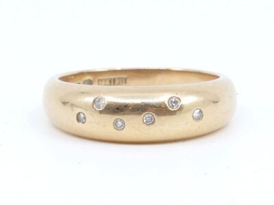 Ring Guld 18K 5,1g Ø17,50 med dia