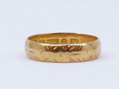 Ring Guld 23K bredd 5mm