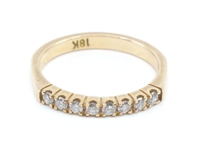 Ring Guld med diamanter 18K Ø16,25