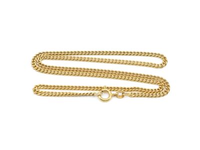 Halskedja Pansar Guld 18K L 42cm B 2,5mm