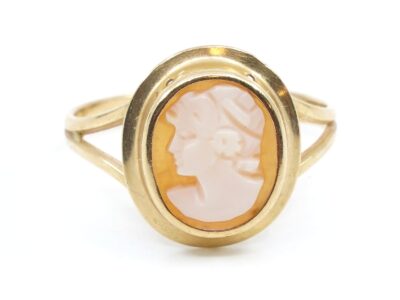 Ring med Camé Guld 18K Ø18,25