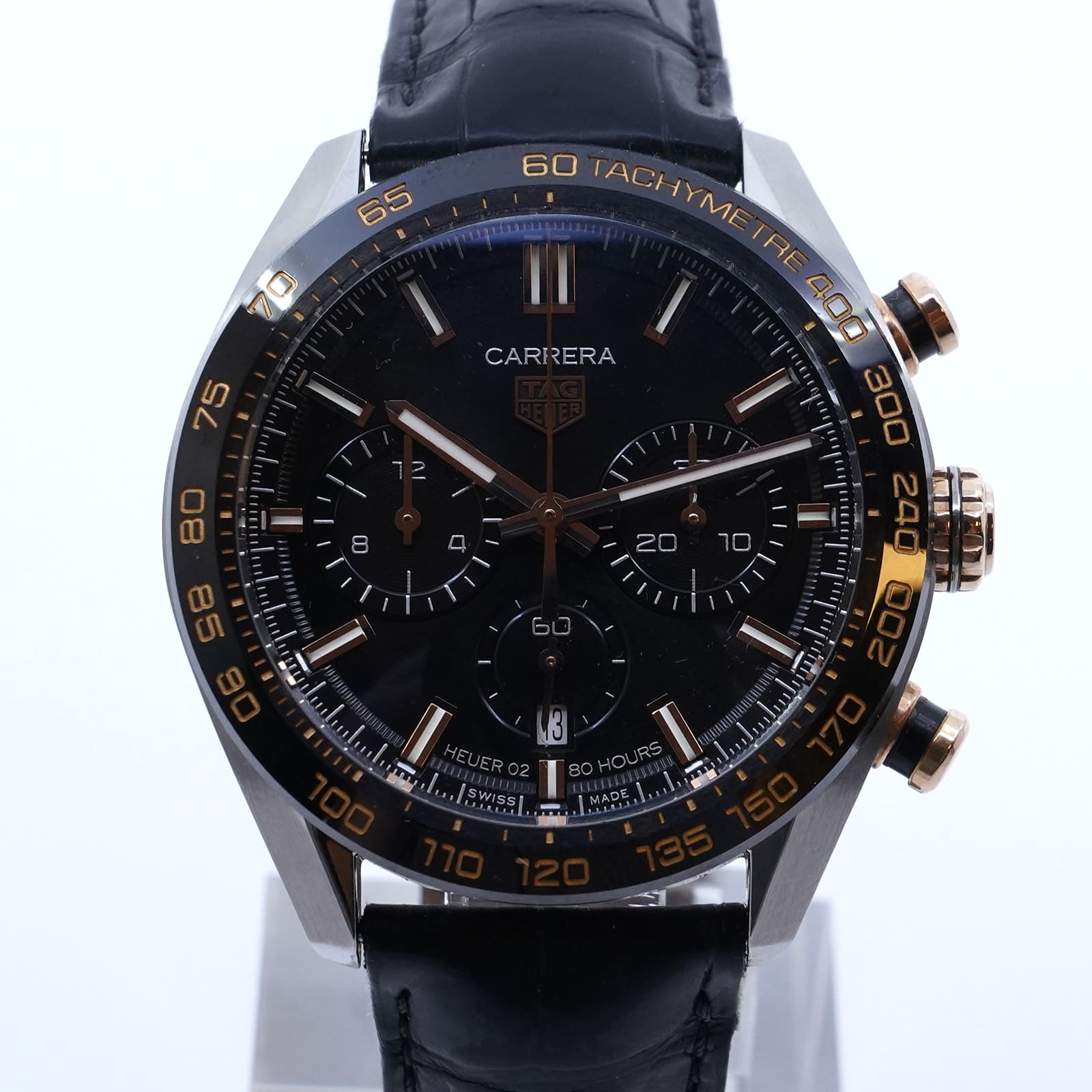 Armbandsur TAG Heuer Carrera 02 Chronograph, Datum, Safirglas