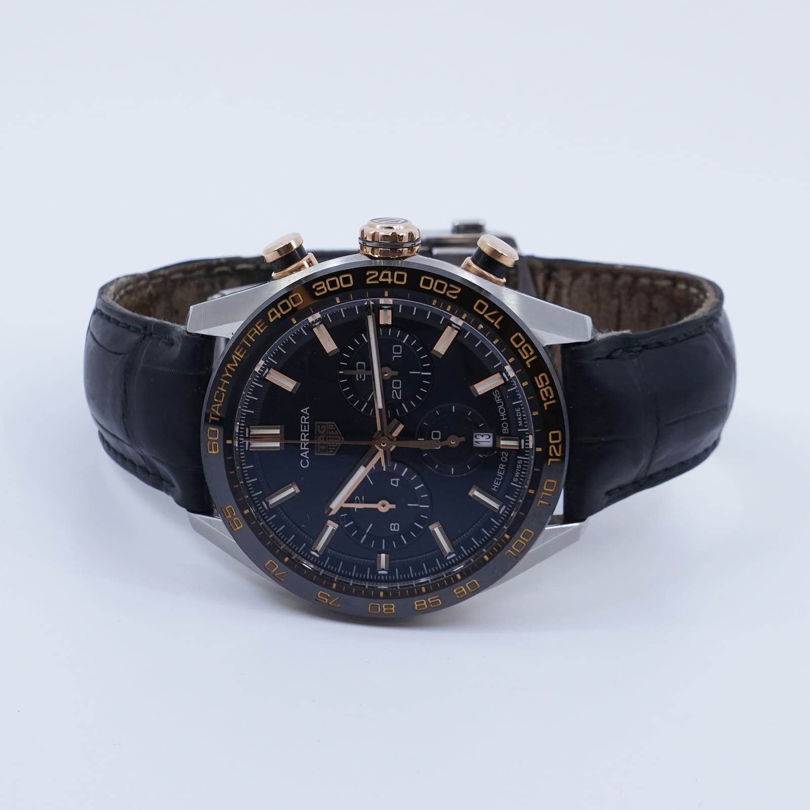Armbandsur TAG Heuer Carrera 02 Chronograph, Datum, Safirglas