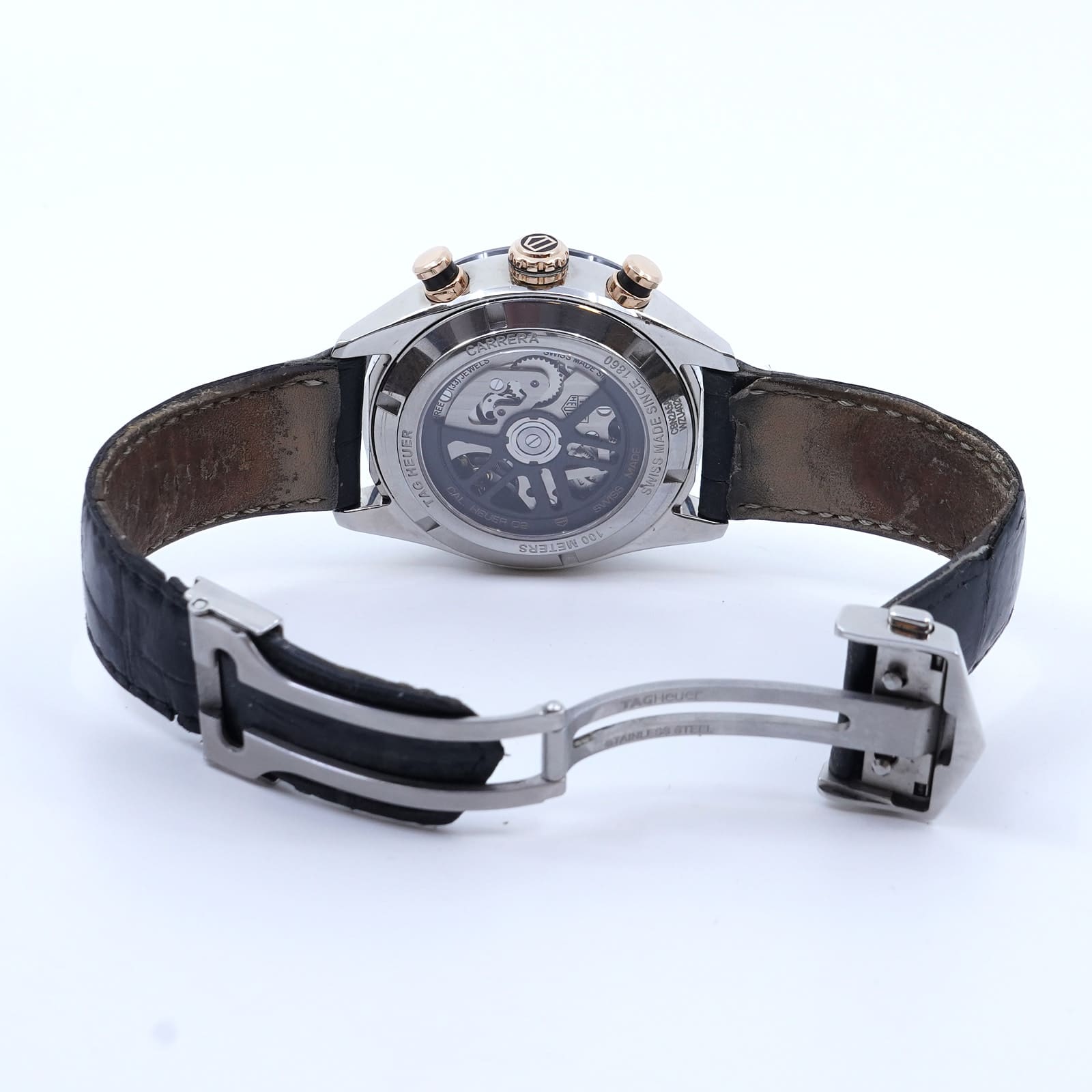 Armbandsur TAG Heuer Carrera 02 Chronograph, Datum, Safirglas